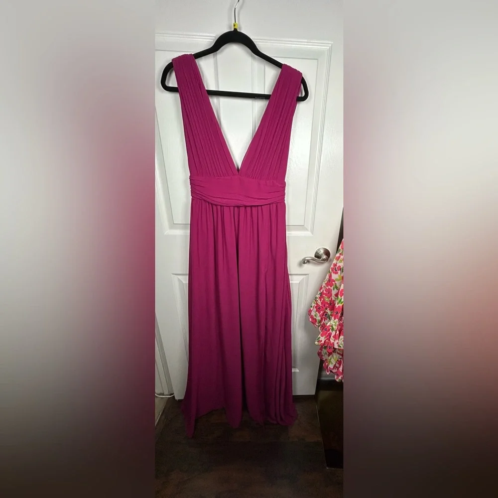 Lulus Heavenly Hues Magenta Maxi Dress Size Small NWOT - Picture 7 of 14